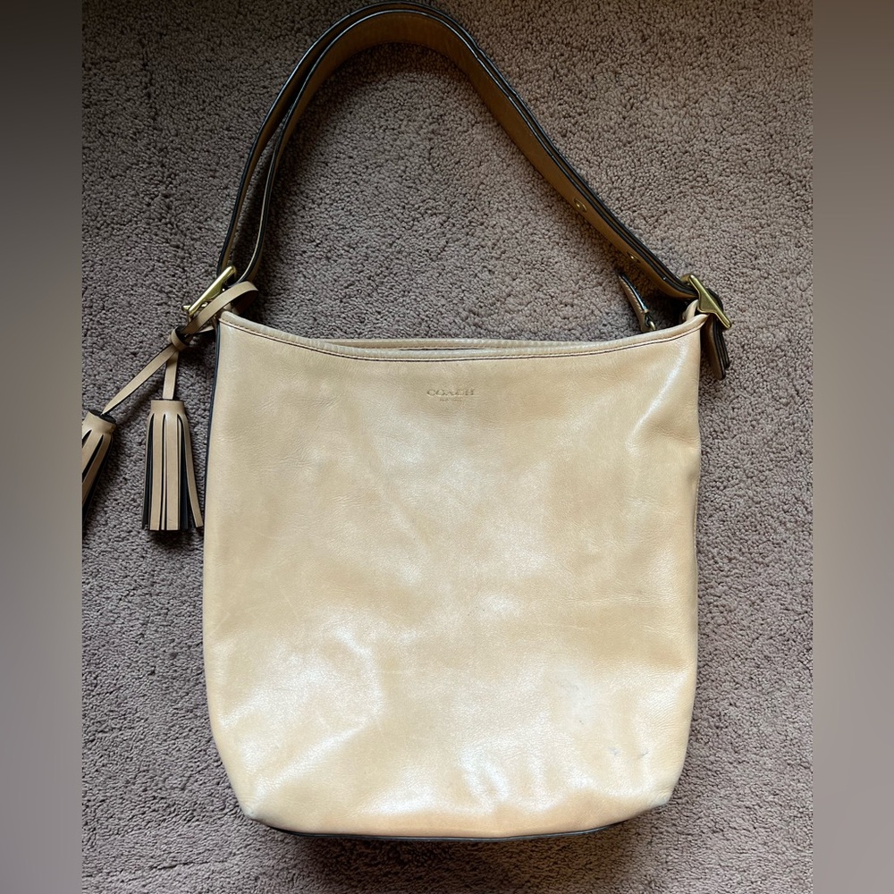 ♥️Authentic Vintage Coach Legacy Bucket Purse with Tassels ♥️